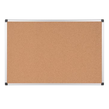 Lavagna - 60 x90 cm - superficie in sughero - cornice in alluminio - Starline