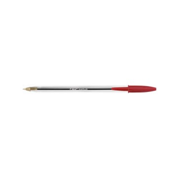 Penna a sfera Cristal  - punta media 1,0mm - rosso - Bic - conf. 50 pezzi