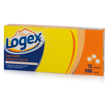 Sacchetti Ghiaccio Pratico - politene - trasparente - Logex Professional - conf. 12 pezzi