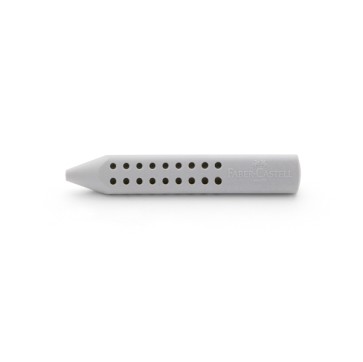 Gomma a forma di matita Grip 2001 - 90x15x15mm - grigia - Faber-Castell
