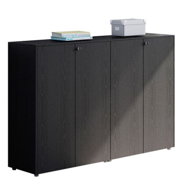 Coppia Prestige - mobili medi a giorno - 162,8 x 43 x 119,8 cm - nero venato