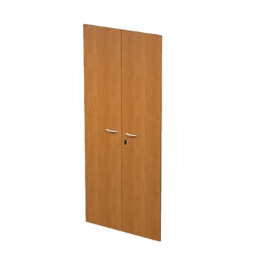 Coppia ante Easy - per mobile alto - 80 x 175 cm - spessore 18 mm - melaminico - noce chiaro