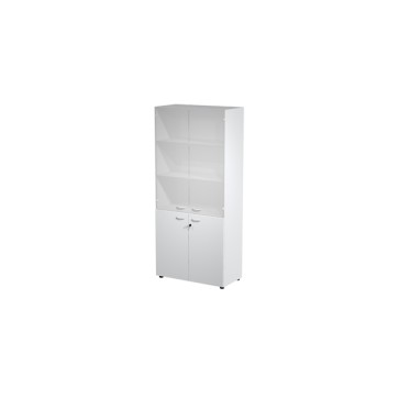 Armadio modulare - a 2+2 ante - 90 x 45,8 x 200 cm - grigio