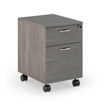 Cassettiera Easy - 1 cassetto + 1 classificatore - con ruote - 41,8 x 52 x 59,5 cm - frassino toscano