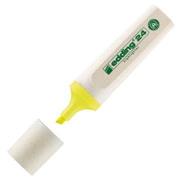 Evidenziatore 24 EcoLine - punta scalpello - da 2 a 5 mm  - giallo - Edding