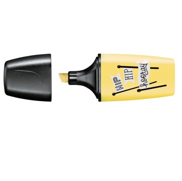Evidenziatore Boss Mini Pastellove - punta a scalpello - tratto 2 - 5 mm - giallo banana 144 - Stabilo