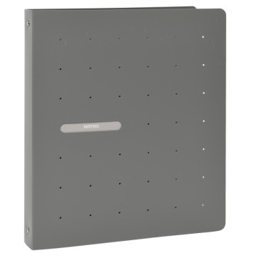 Raccoglitore Matrix - 4 anelli tondi 30 mm - dorso 4 cm - 22x30 cm - PPL - grigio - Favorit