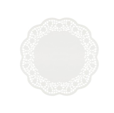 Sottotorta decorativi in carta bianca - diametro 27 cm - conf. 6 pezzi