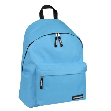 Zaino scuola Basic - 30 x 40 x 15 cm - azzurro - Lebez
