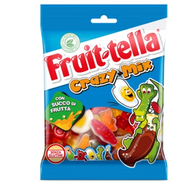 Caramella gommosa - crazy mix - formato pocket 90 gr - Fruit-Tella