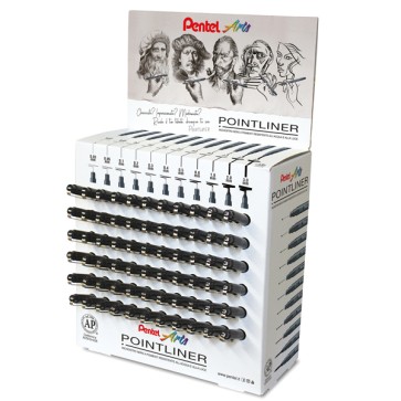 Pointliner - gradazioni assortite - Pentel - expo 66 pezzi
