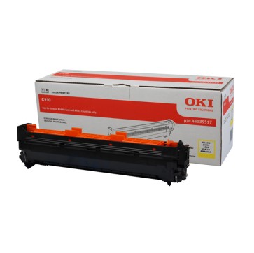 Oki - Tamburo - Giallo - C910 - 44035517 - 20.000 pag