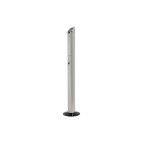 Portacenere da terra - da esterno - diametro 18 cm - H 90 cm - acciaio inox - Studio T