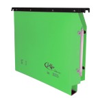 Cartella sospesa Joker - armadio - interasse 33 cm - fondo U 3 cm - 33x28 cm - verde - Bertesi
