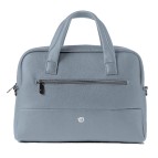 Borsa slim Gate Trended - con manici - 41 x 30 x 7 cm - ecopelle - azzurro - InTempo