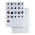 Buste forate Ercole porta monete - 30 tasche - PVC liscio - 21 x 29,7 cm - Sei Rota - conf. 10 pezzi