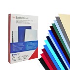 Copertine LeatherGrain - A4 - 250 gr - blu scuro - GBC - conf. 100 pezzi