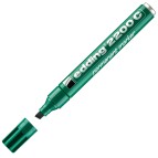 Marcatore permanente Edding 2200c  - punta a scalpello - 1,5 - 5 mm - verde - Edding