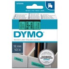 Nastro D1 450190 - 12 mm x 7 mt - nero/verde - Dymo