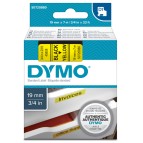 Nastro D1 458080 - 19 mm x 7 mt - nero/giallo - Dymo