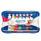 Tubi tempere - 12 ml - colori assortiti - Giotto - conf. 7 pezzi