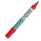 Marcatore permanente Pilot Super Color - punta tonda fine in fibra acrilica 4,00mm - rosso - Pilot