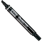 Marcatore permanente N60 - punta scalpello - nero - Pentel