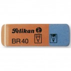 Gomma BR40 - blu e rossa - Pelikan - conf. 40 pezzi