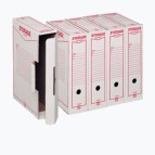 Scatola archivio Storage - formato legale - 85x253x355 mm - bianco e rosso - 1602 Esselte Dox