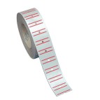 Etichette rigate permanenti per prezzatrici TOWA /MOTEX - 21x12 mm - bianco - rotolo da 1000 etichette