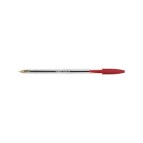 Penna a sfera Cristal  - punta media 1,0mm - rosso - Bic - conf. 50 pezzi