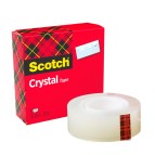 Nastro adesivo Crystal 600 - 33 mt x 19 mm - trasparente - Scotch