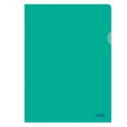 Cartelline a L Pratic - Superior - PPL - buccia - 22x30 cm - verde - Favorit - conf. 50 pezzi