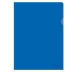 Cartelline a L Pratic - Superior - PPL - buccia - 22x30 cm - blu - Favorit - conf. 50 pezzi