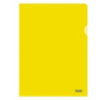 Cartelline a L Pratic - Superior - PPL - buccia - 22x30 cm - giallo - Favorit - conf. 50 pezzi