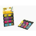 Segnapagina Post it  Index Mini - 683-4AB - 12 x 43,1 mm - 4 colori vivaci - Post it  - conf. 140 pezzi