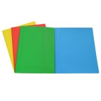 Cartellina con elastico - cartone plastificato - 35 x 50 cm - azzurro - Cartotecnica del Garda