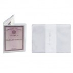 Porta Carta d'Identità - PVC - 16x11,5 cm - trasparente - Favorit - conf. 50 pezzi