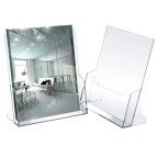 Portadepliant - plastica trasparente - 23x25,5x3 cm - Lebez