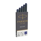Cartucce standard inchiostro Quink - lunghezza 75 mm - blu - Parker - scatola 5 pezzi