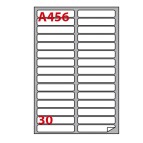 Etichette adesive A456 - permanenti - 100 x 17 mm - 30 et/fg - 100 fogli A4 - bianco - Markin