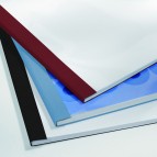 Cartelline termiche Business Line - 4 mm - leather blu - GBC - scatola 100 pezzi