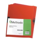 Cartellina con molla Spring File - PVC - 22x31 cm - dorso 5 mm - rosso - Methodo