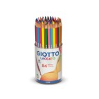 Pastelli - laccato - diametro mina 3,80 mm - colori assortiti - Giotto - barattolo 84 pezzi