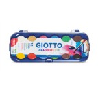 Pastiglie Acquerelli - D 30mm - colori assortiti - Giotto - astuccio da 12 pastiglie