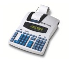 Calcolatrice scrivente 1231X - 12 cifre - 23 x 7,5 x 30 cm - bianco/azzurro - Ibico