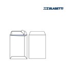 Busta a sacco bianca - serie Mailpack - strip adesivo - 250x353 mm - 80 gr - Blasetti - conf. 100 pezzi