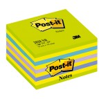 Blocco foglietti Cubo - 2028-NB - 76 x 76 mm - 72 gr - colori assortiti - 450 fogli - Post it