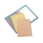 Cartelline semplici - con stampa - cartoncino Manilla 145 gr - 25 x 34 cm - rosso - Cartotecnica del Garda - conf. 100 pezzi