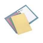 Cartelline semplici - senza stampa - cartoncino Manilla 145 gr - 25x34 cm - azzurro - Cartotecnica del Garda - conf. 100 pezzi